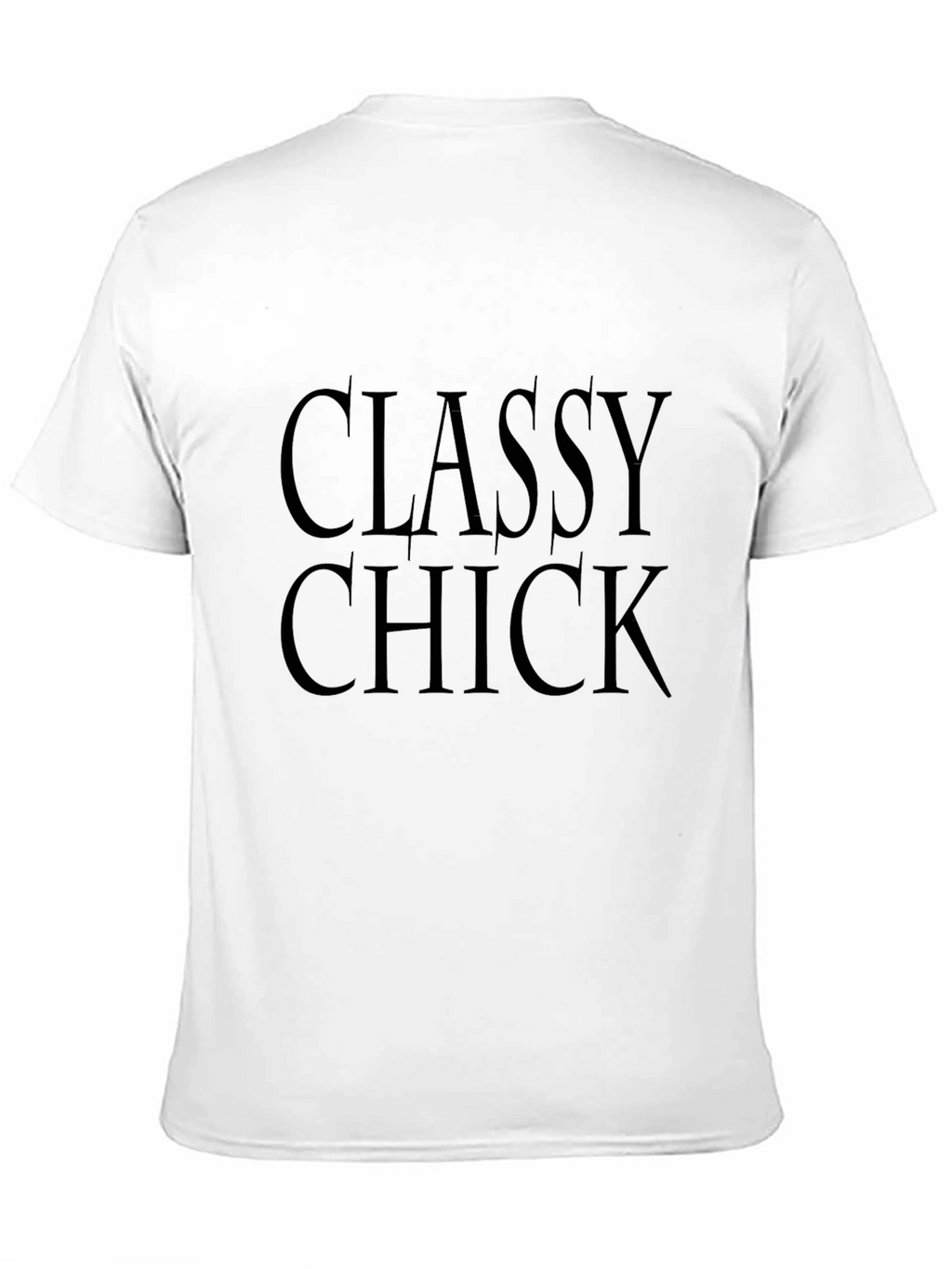 Classy Chick Graphic Print Black Tee