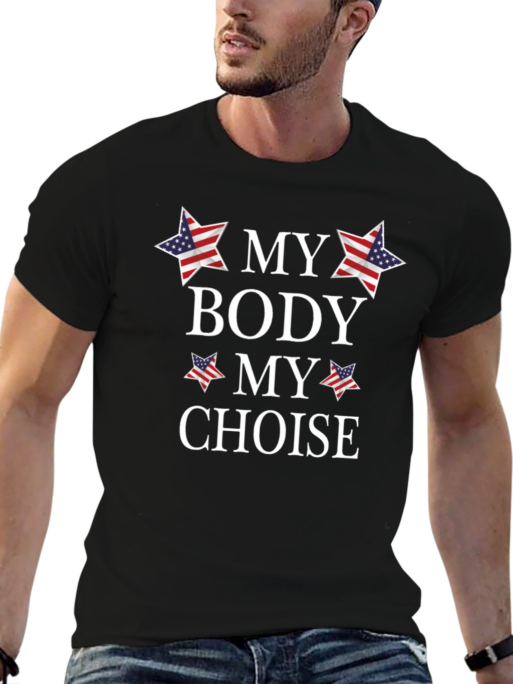 My Body My Choice Patriotic Graphic Tee