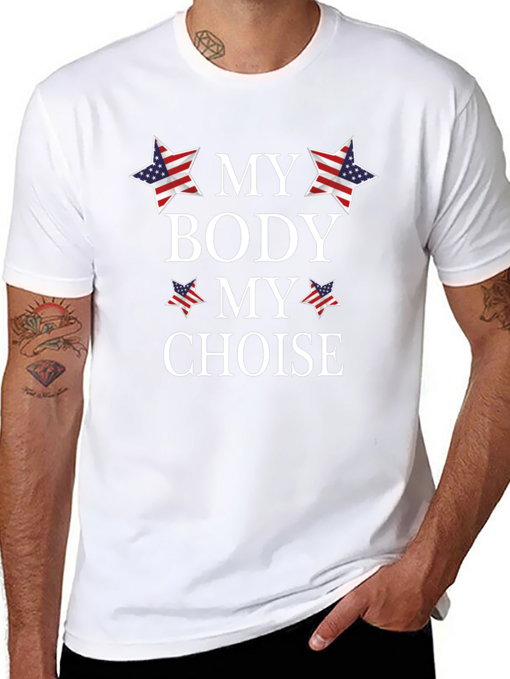 My Body My Choice Patriotic Graphic Tee