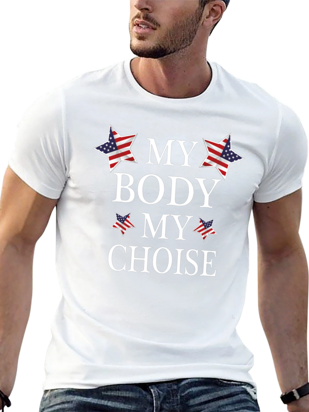 My Body My Choice Patriotic Graphic Tee