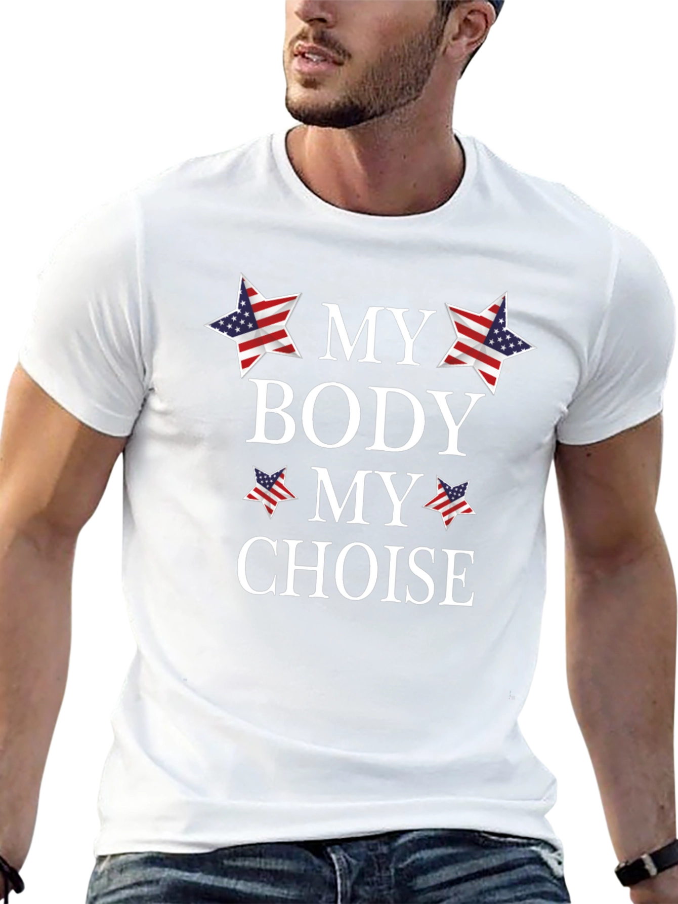 My Body My Choice Patriotic Graphic Tee
