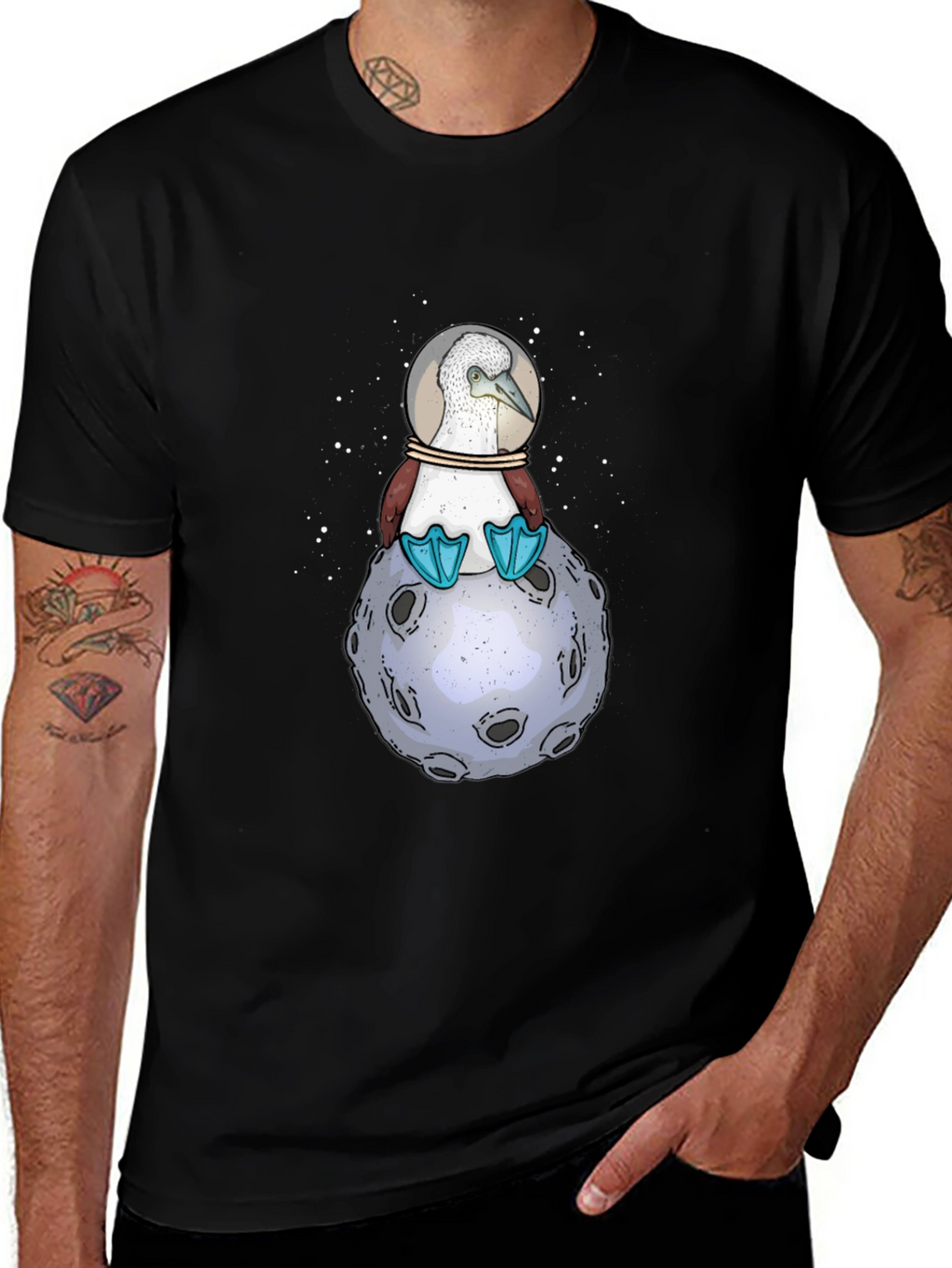 Booby Bird in Space T-Shirt