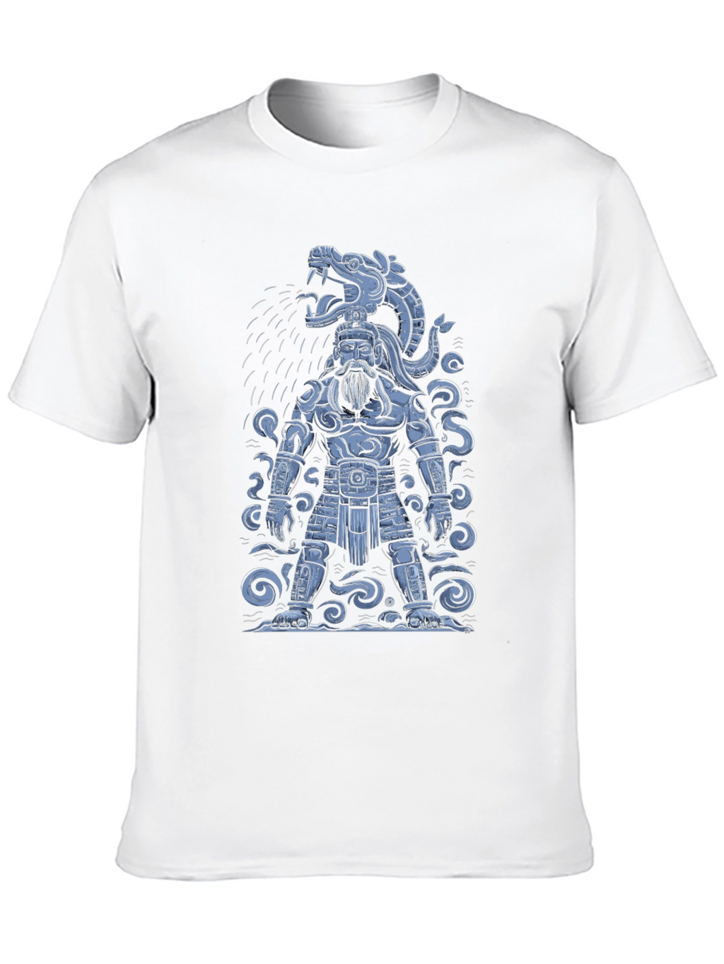 Aztec Warrior Graphic T-Shirt - Black