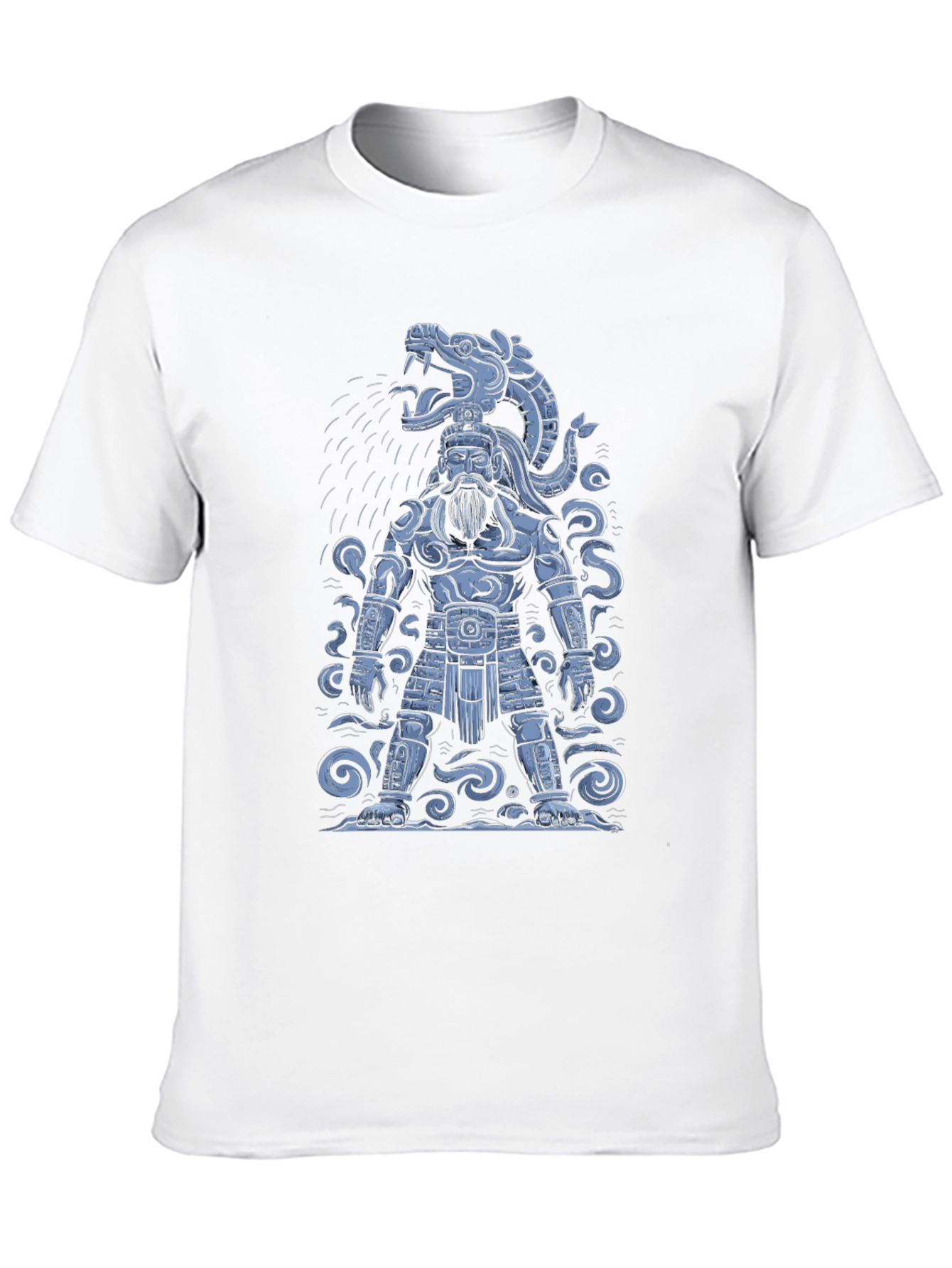 Aztec Warrior Graphic T-Shirt - Black