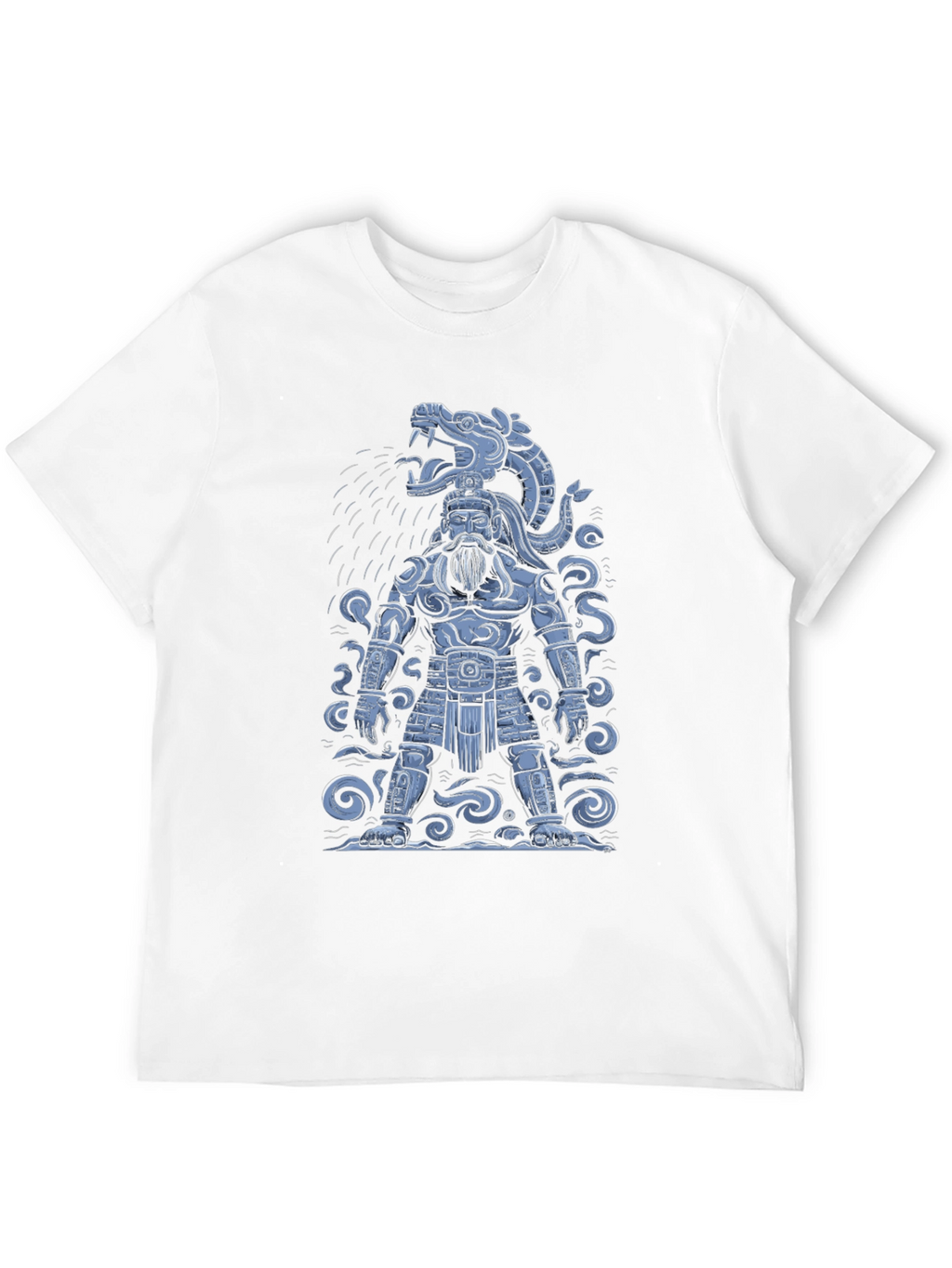Aztec Warrior Graphic T-Shirt - Black