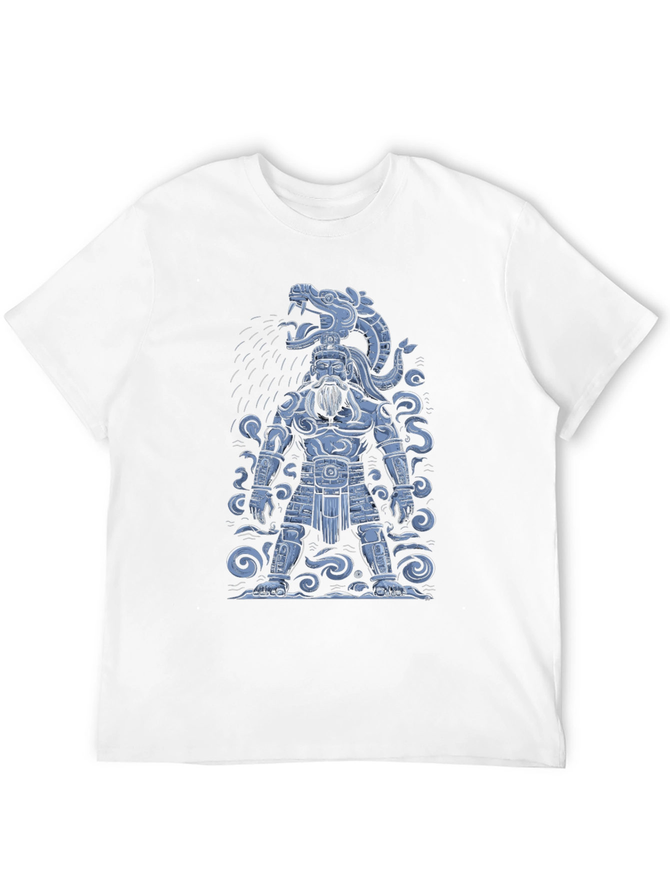 Aztec Warrior Graphic T-Shirt - Black