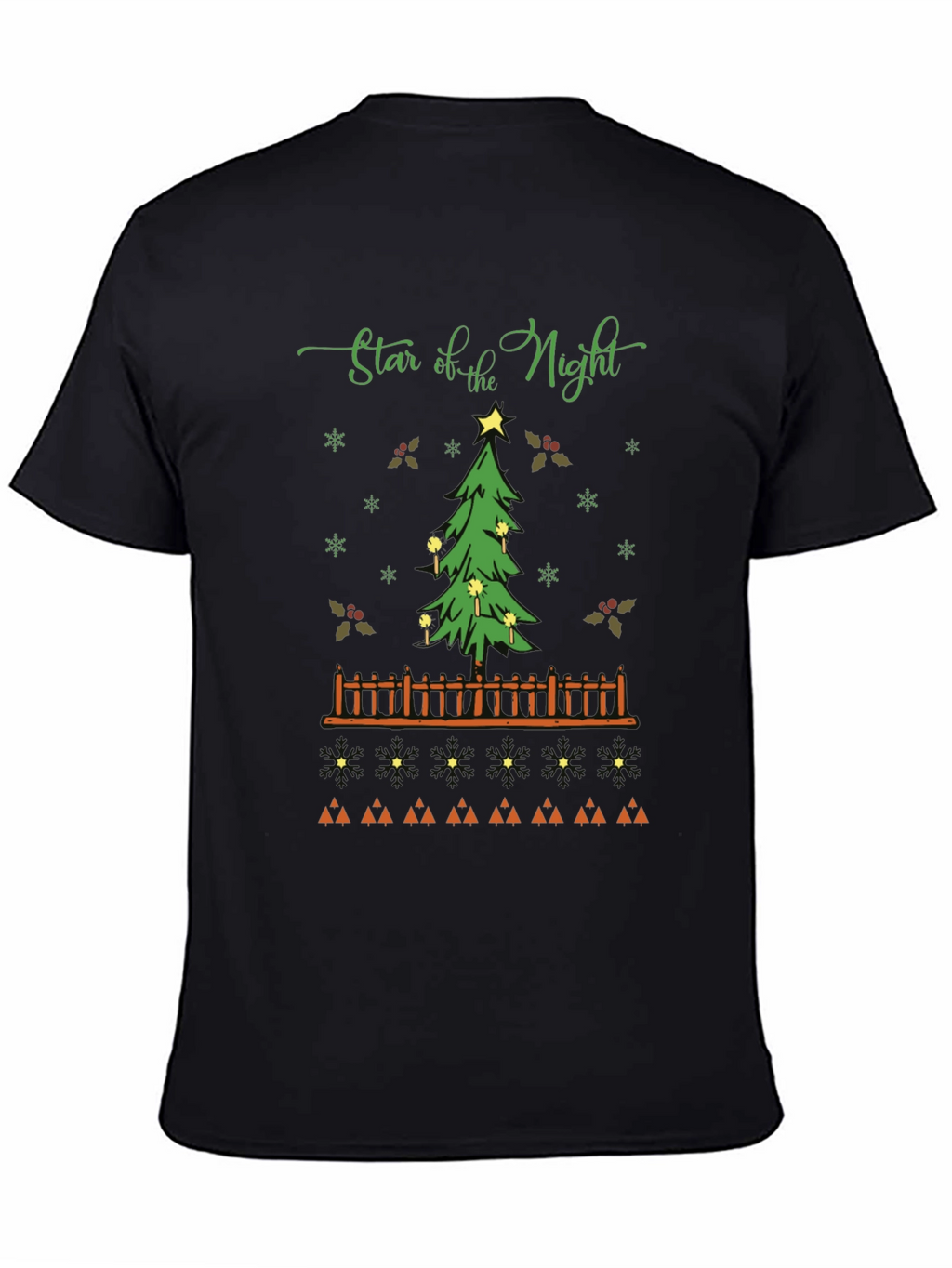 Star of the Night Christmas Tree Graphic T-Shirt