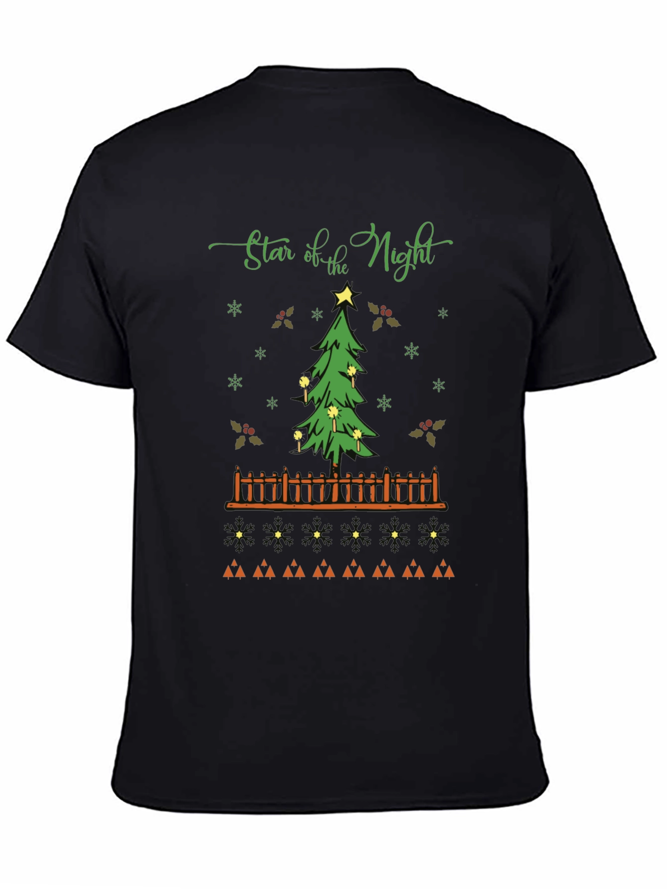 Star of the Night Christmas Tree Graphic T-Shirt