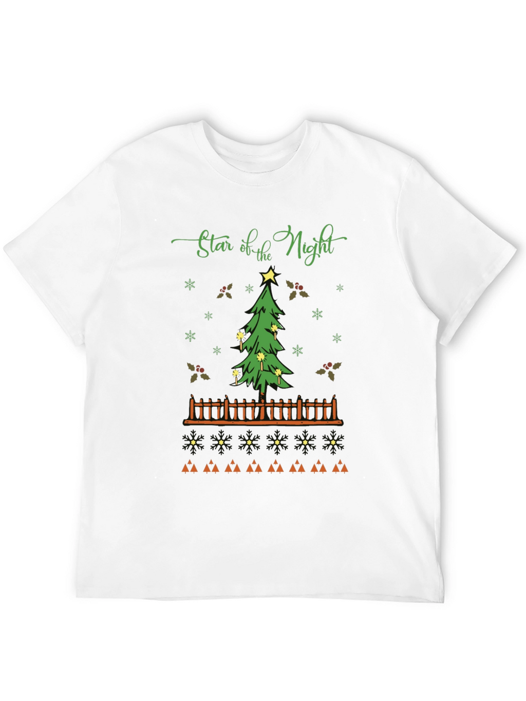 Star of the Night Christmas Tree Graphic T-Shirt