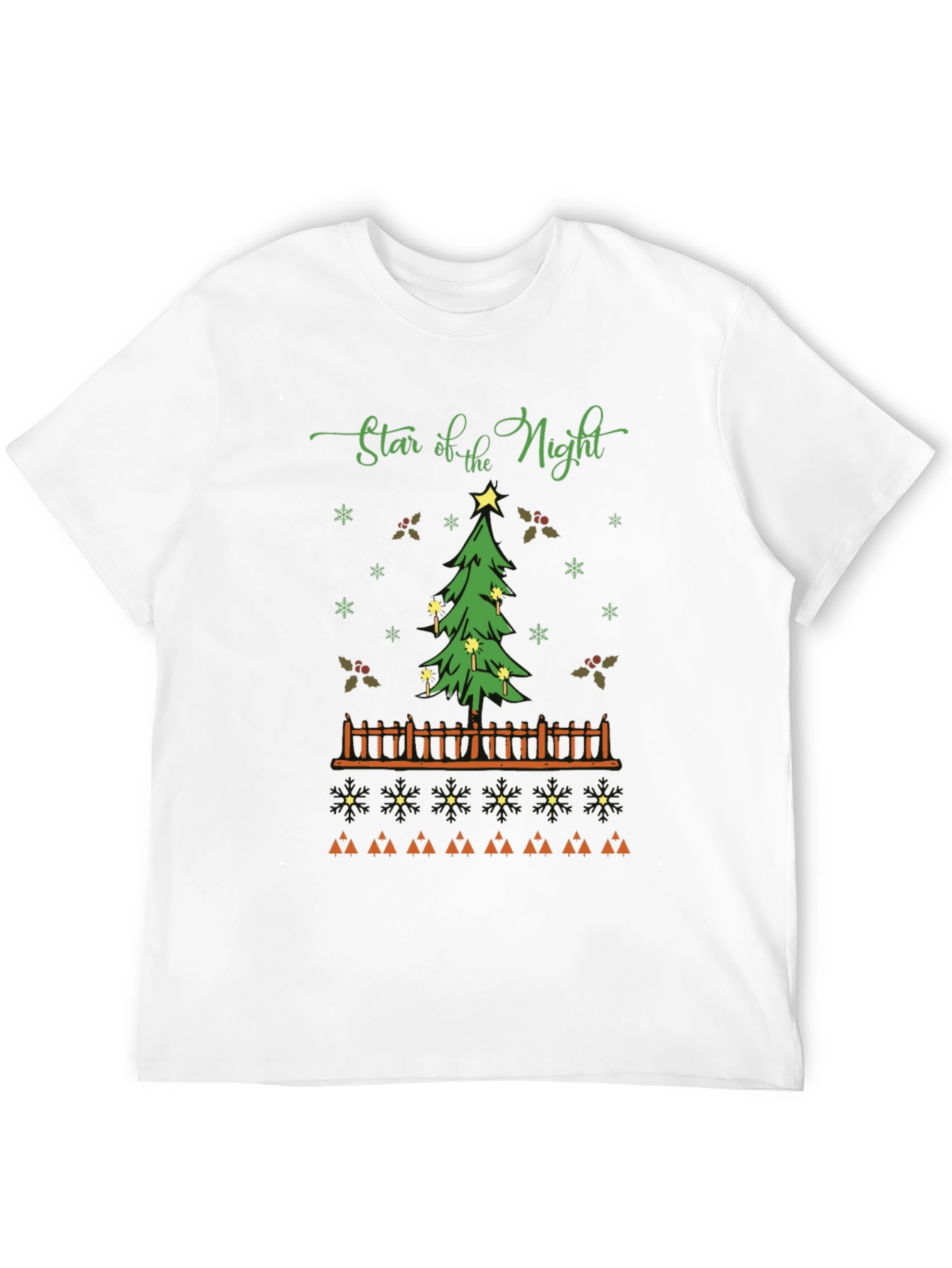 Star of the Night Christmas Tree Graphic T-Shirt