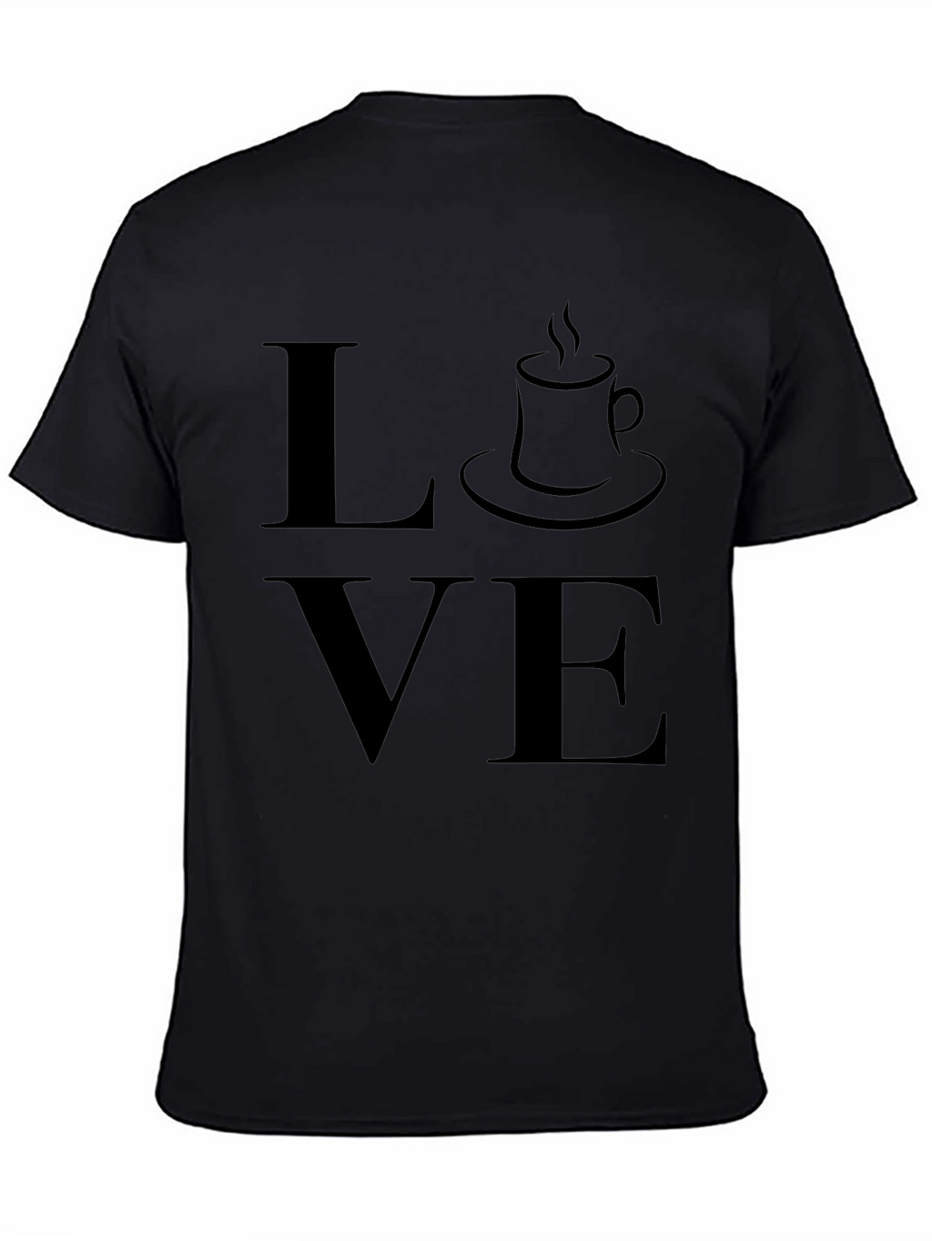 Coffee Love Graphic T-Shirt - Black