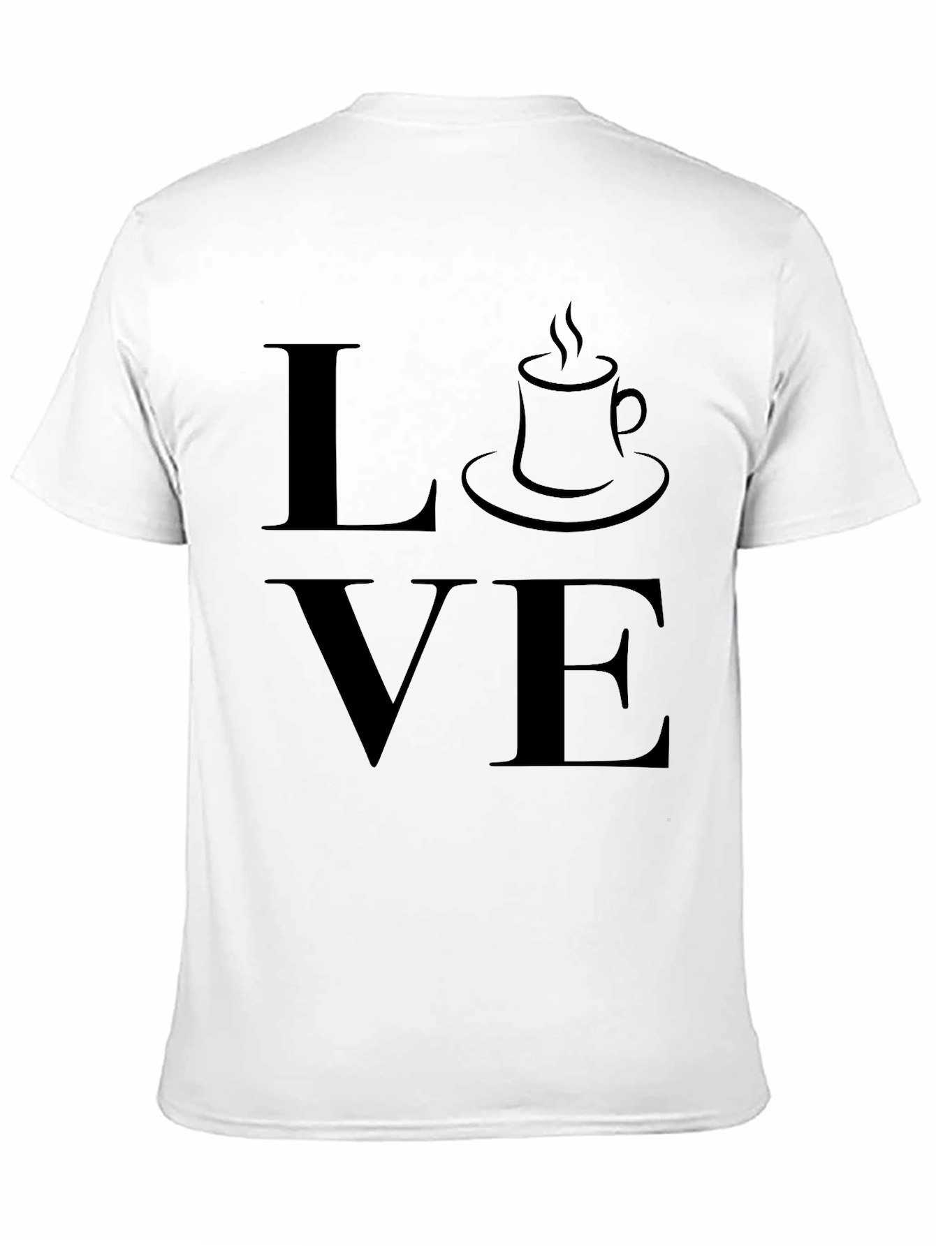 Coffee Love Graphic T-Shirt - Black