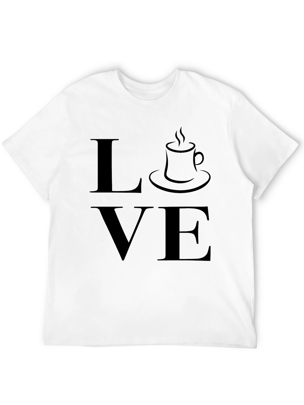 Coffee Love Graphic T-Shirt - Black