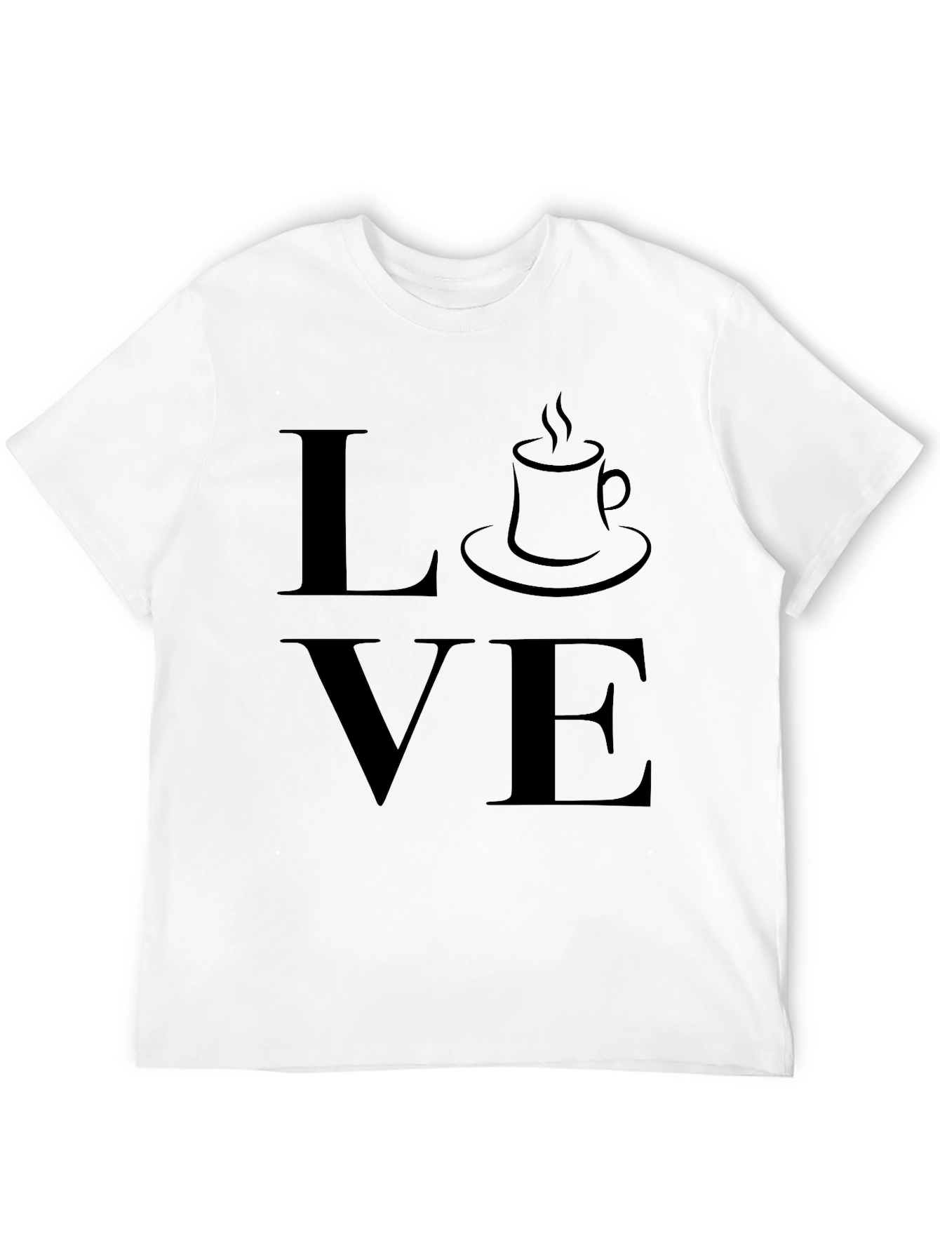 Coffee Love Graphic T-Shirt - Black