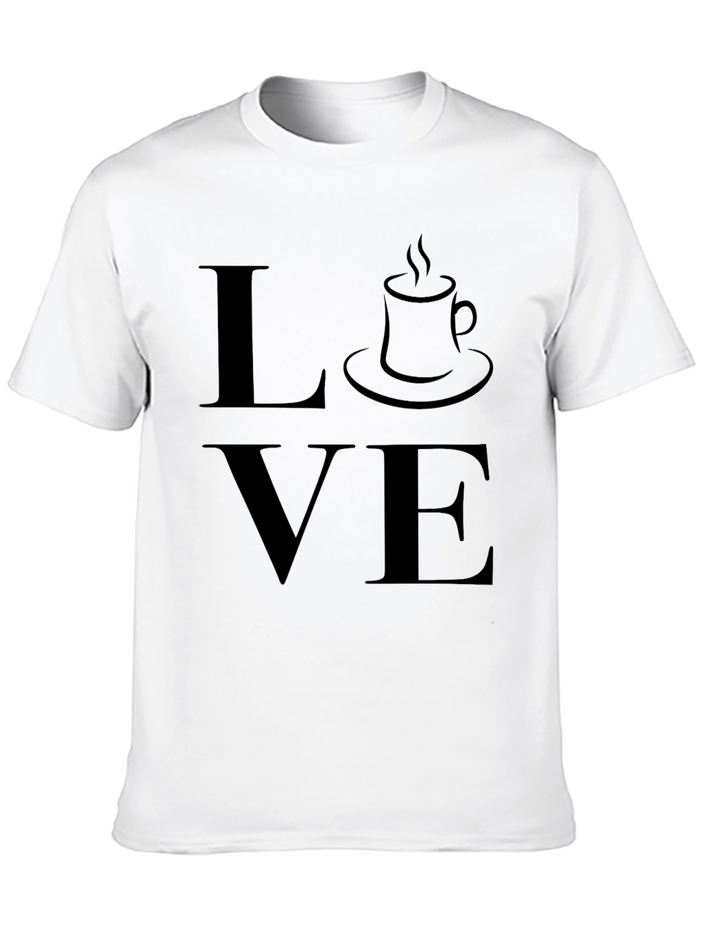 Coffee Love Graphic T-Shirt - Black