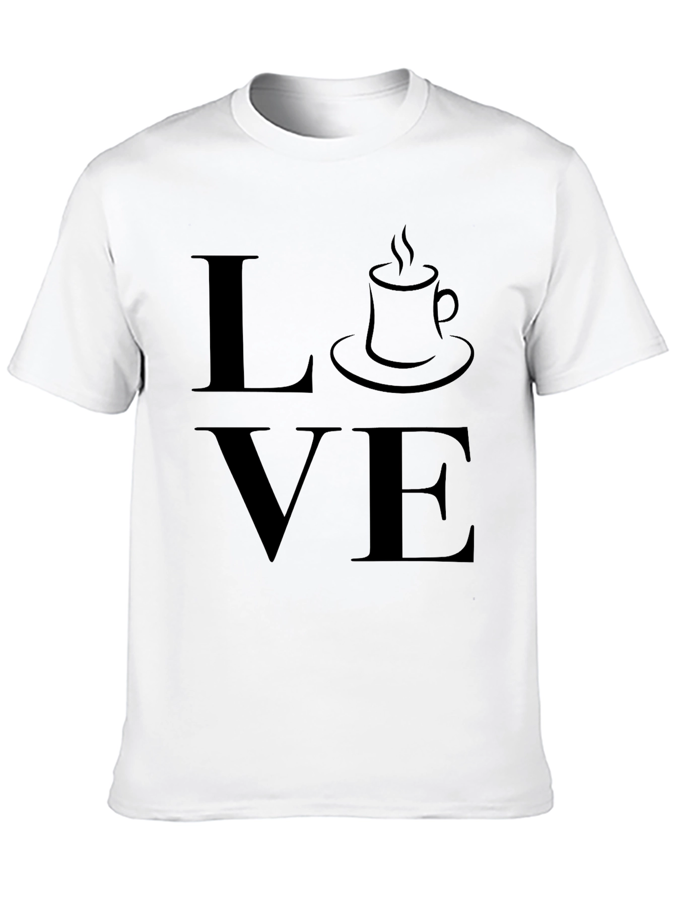 Coffee Love Graphic T-Shirt - Black