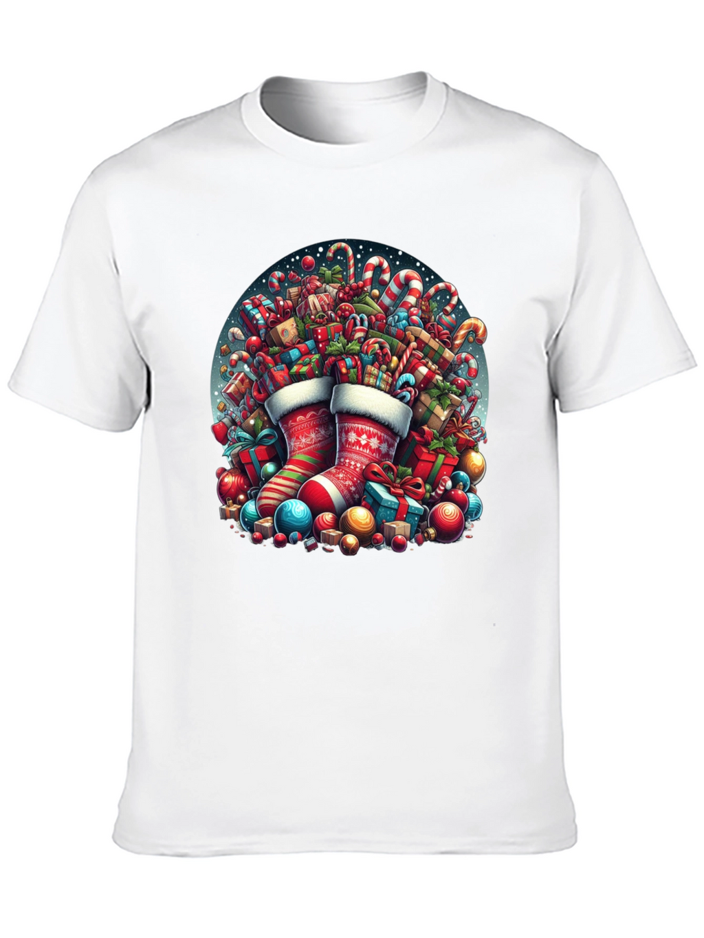 Festive Christmas Stocking T-Shirt