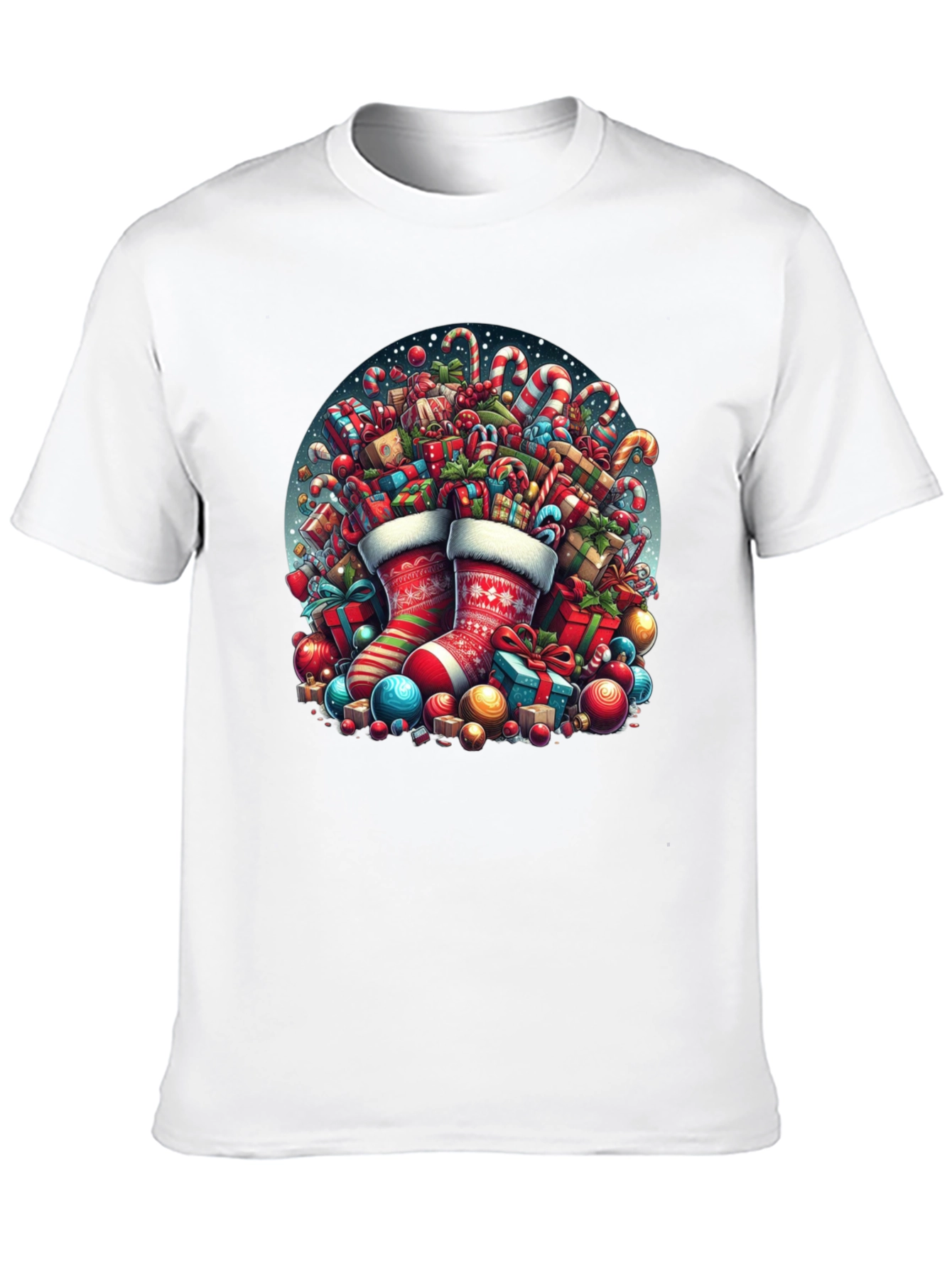Festive Christmas Stocking T-Shirt
