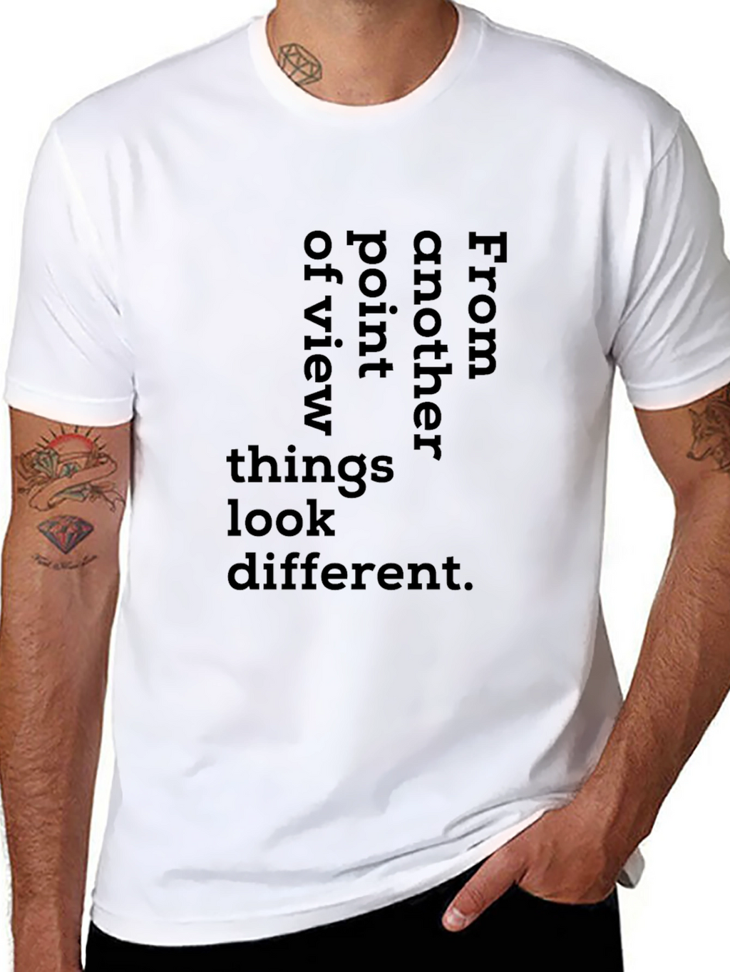 Perspective Graphic Tee - Things Look Different