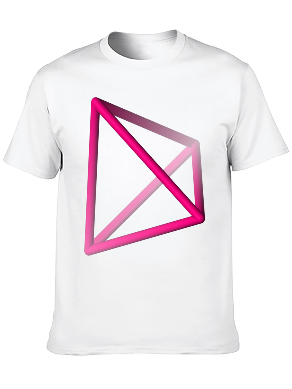 Abstract Geometric Pink T-Shirt