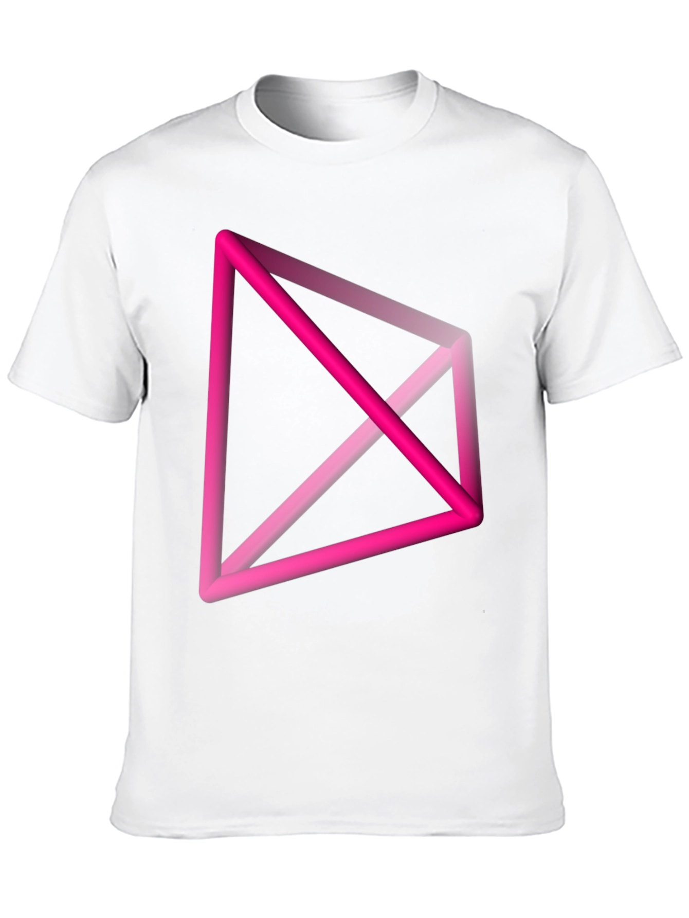 Abstract Geometric Pink T-Shirt