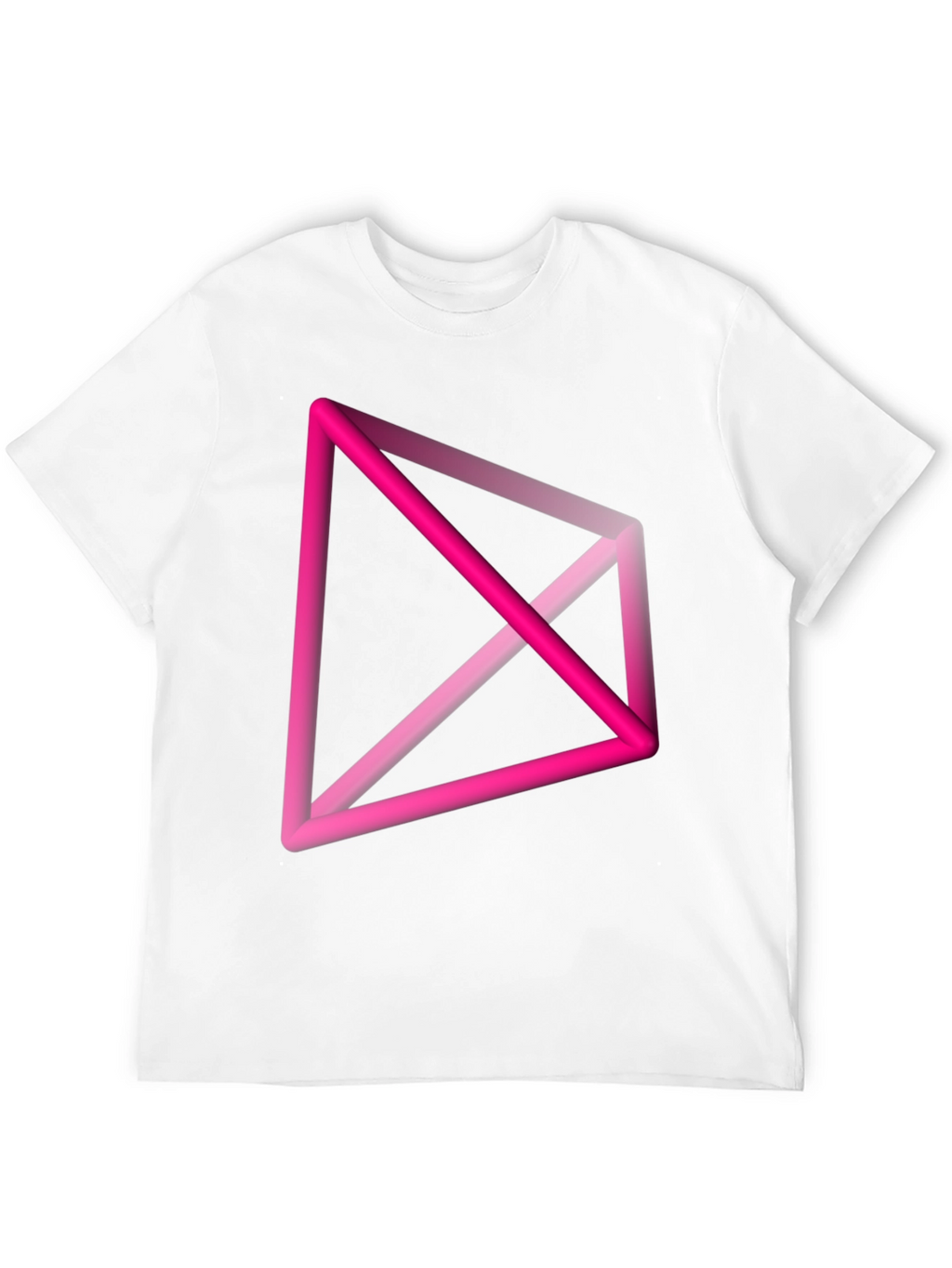Abstract Geometric Pink T-Shirt