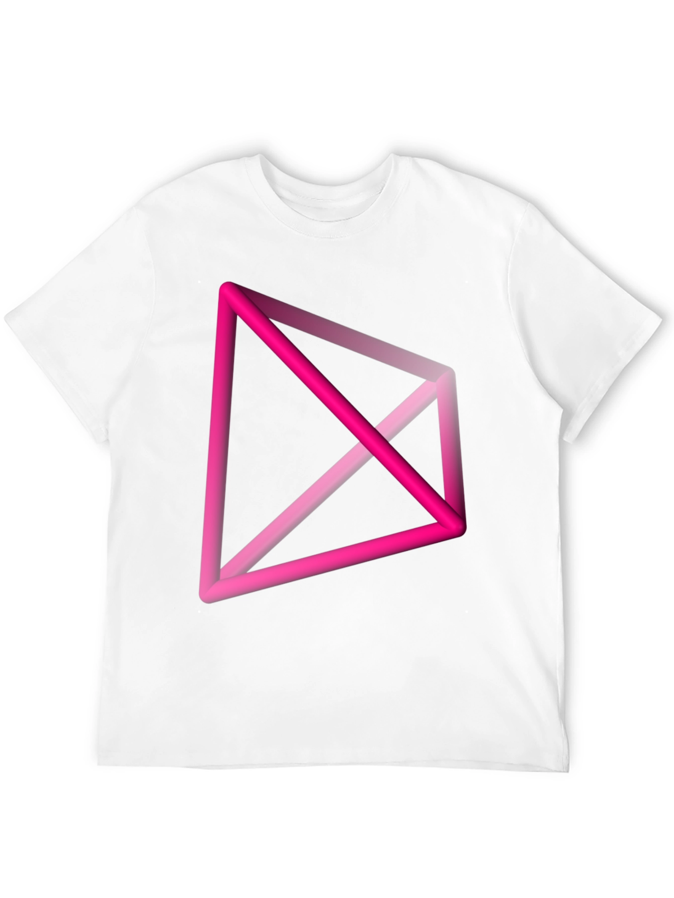 Abstract Geometric Pink T-Shirt