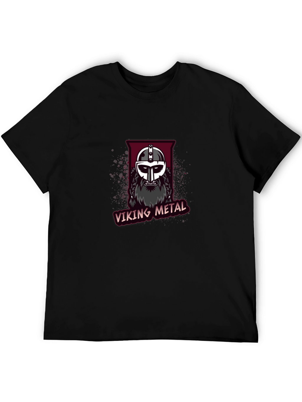 Viking Metal Graphic Tee - Black Cotton T-Shirt