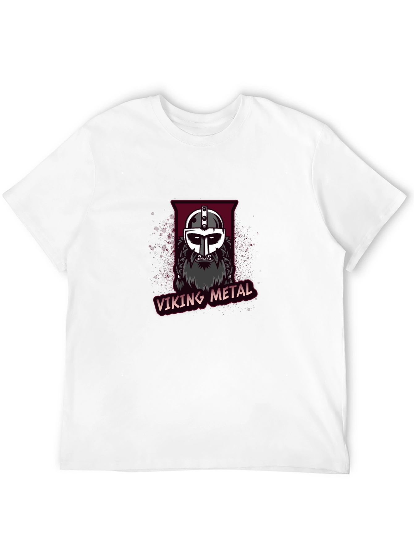 Viking Metal Graphic Tee - Black Cotton T-Shirt