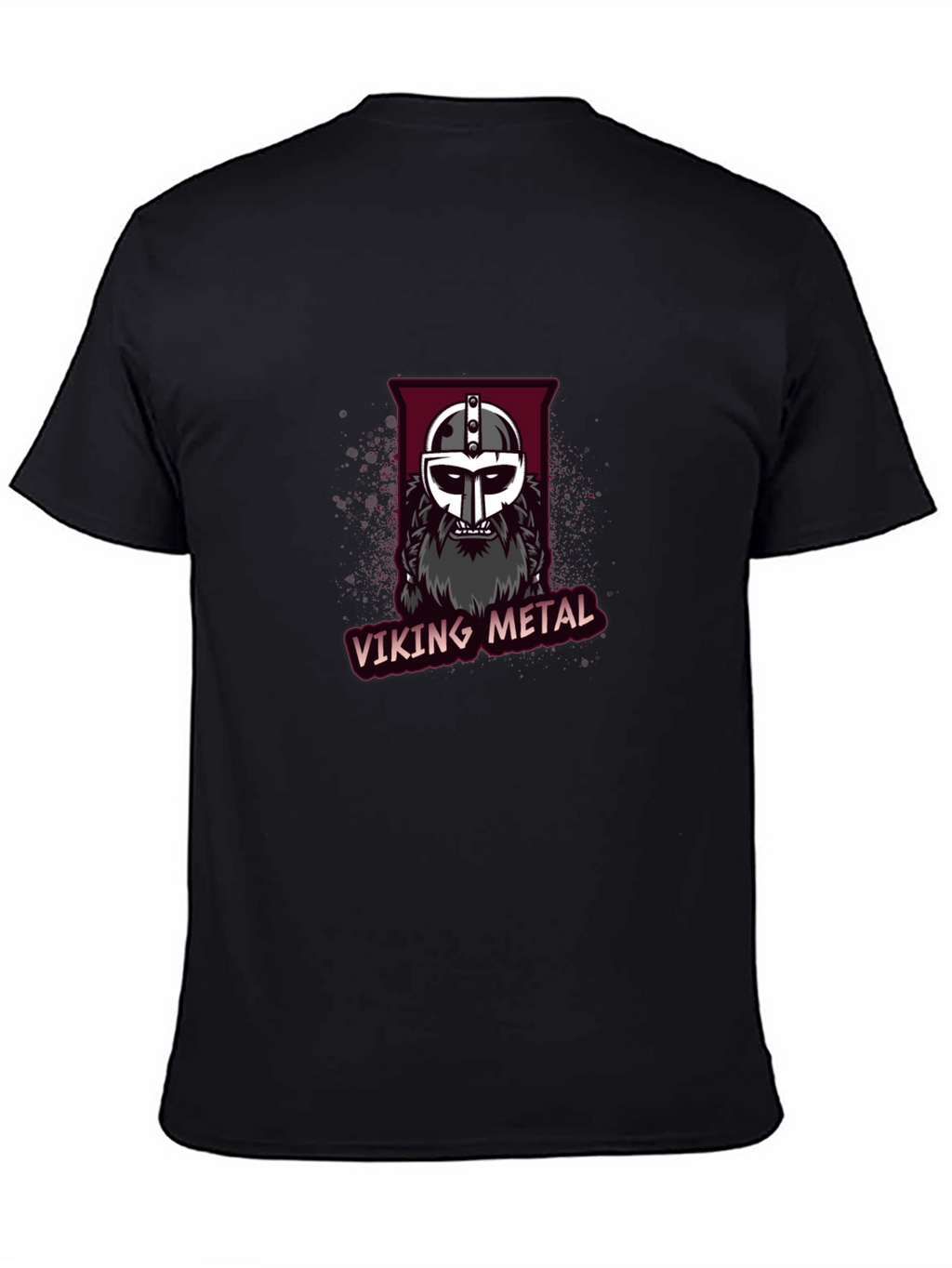 Viking Metal Graphic Tee - Black Cotton T-Shirt