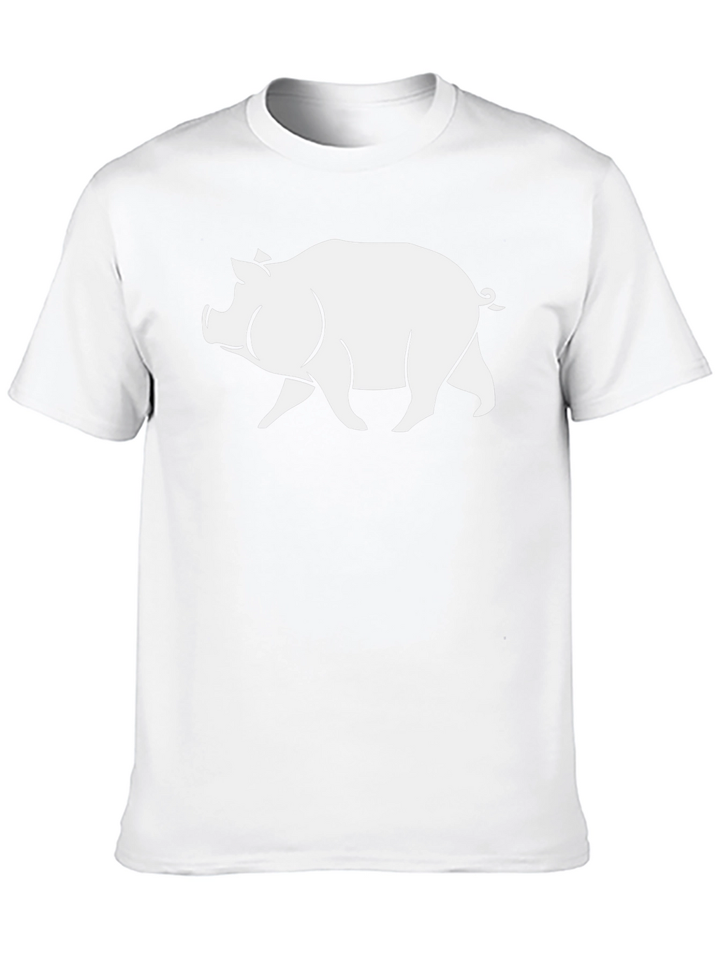 Pig Graphic T-Shirt - Black Casual Tee