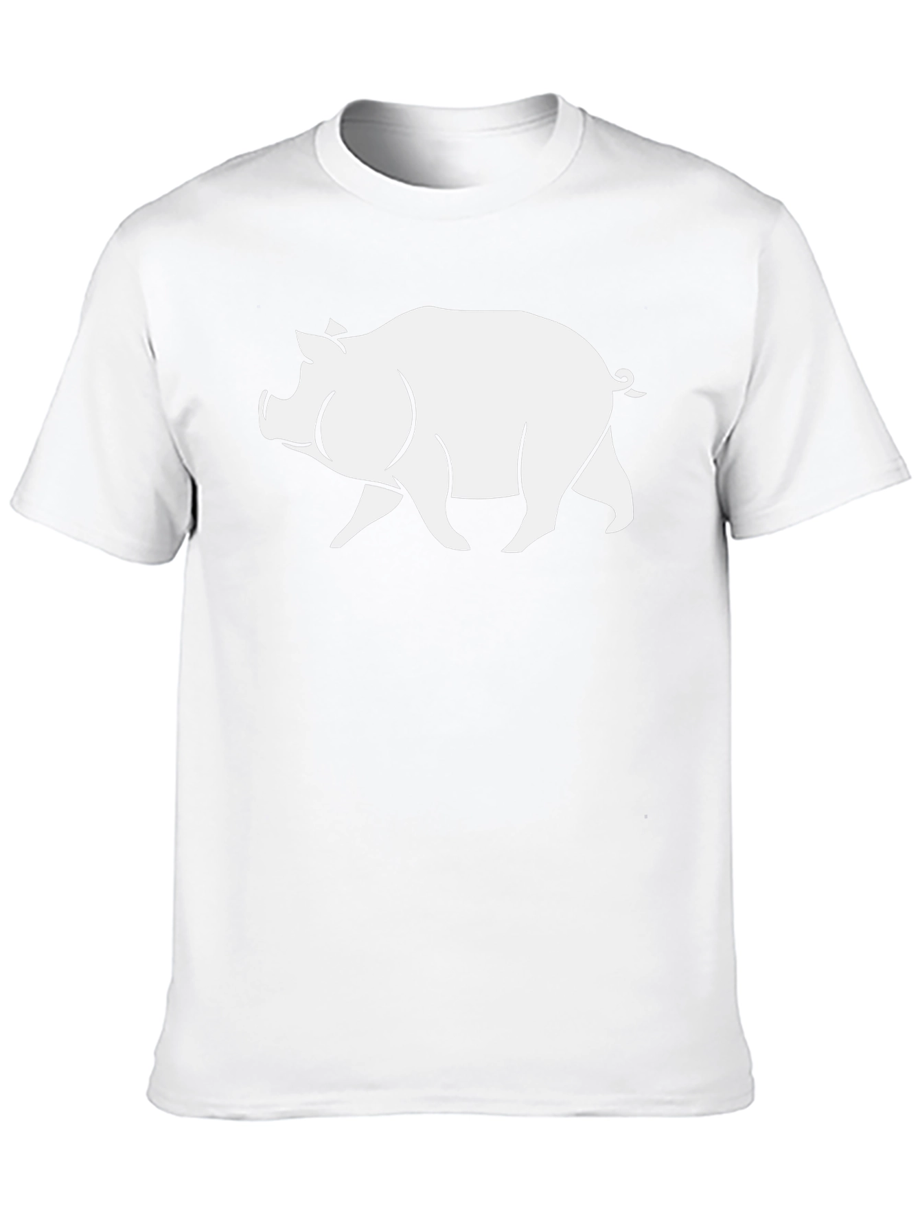 Pig Graphic T-Shirt - Black Casual Tee