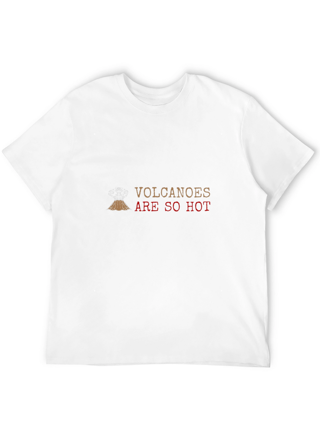 Volcanoes Are So Hot Black Graphic Tee
