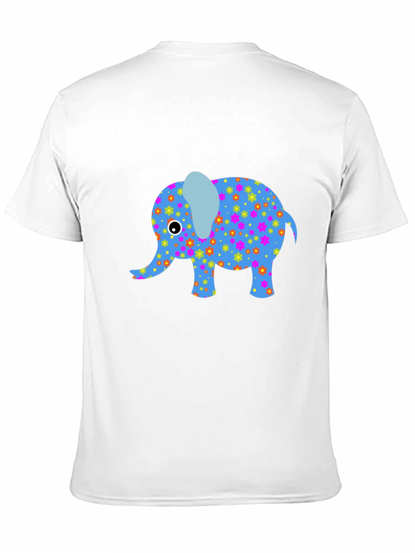 Black T-Shirt with Fun Elephant Design