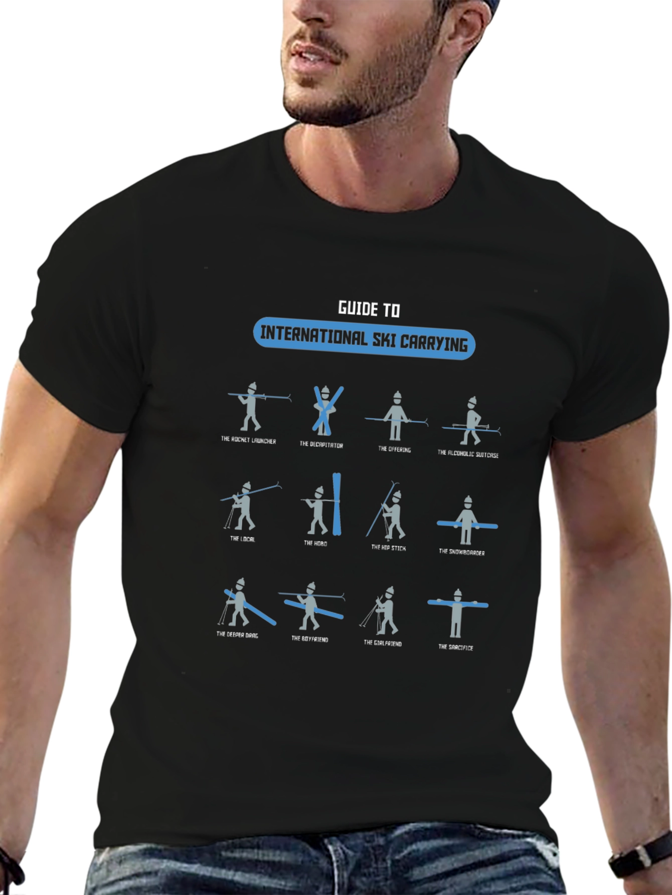 International Ski Carrying Guide T-Shirt