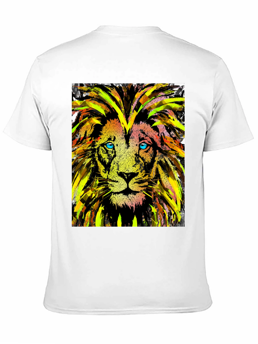 Lion Art Graphic Tee - Cool Animal Print T-Shirt