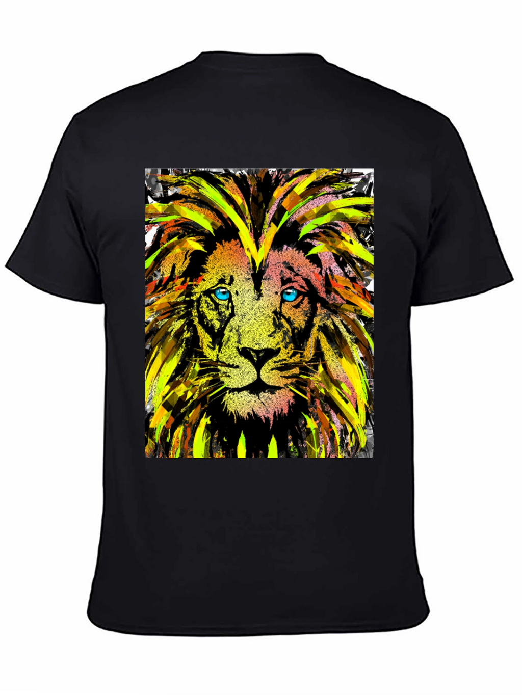 Lion Art Graphic Tee - Cool Animal Print T-Shirt