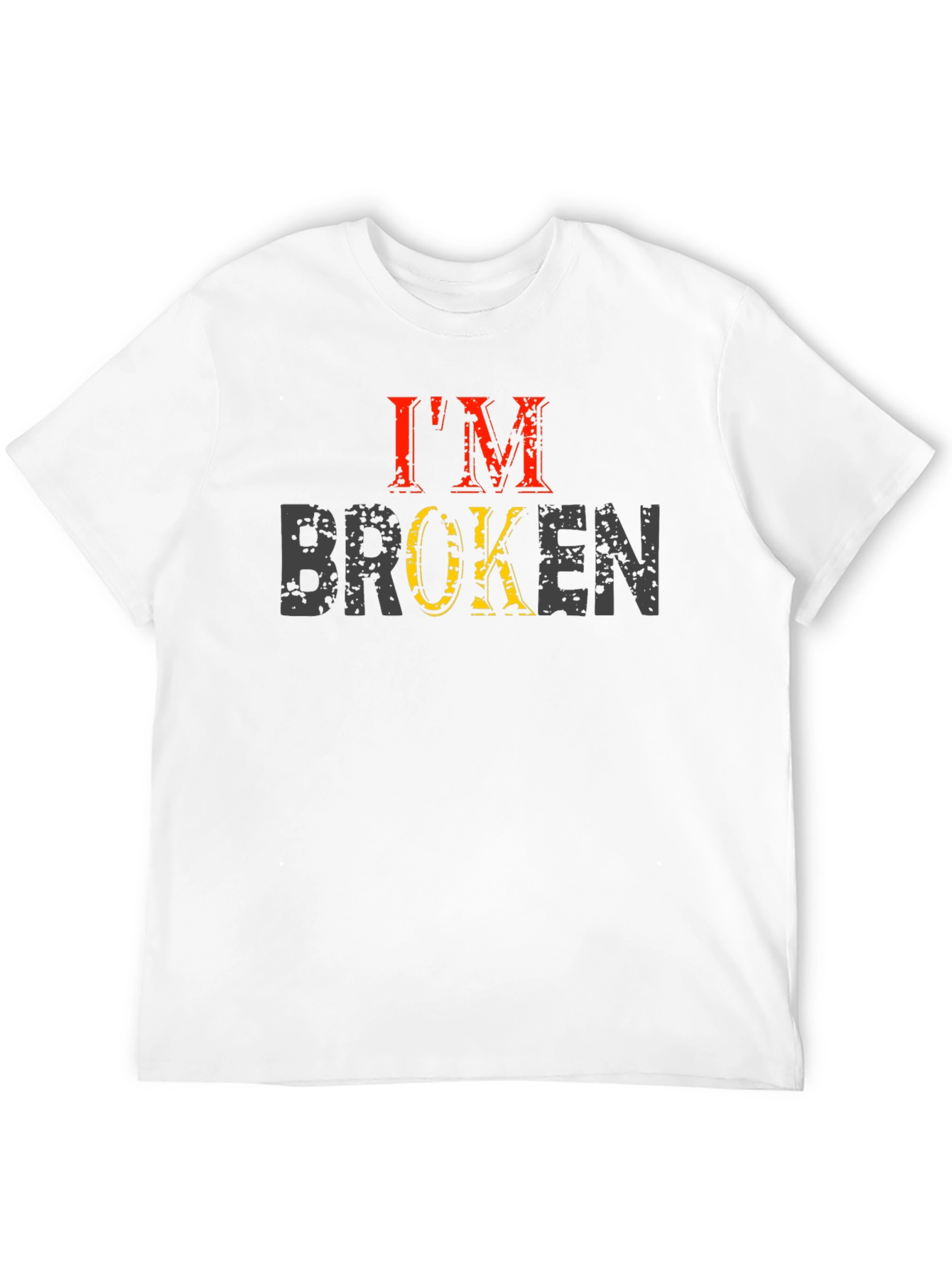 Im Broken Graphic Tee - Distressed Print