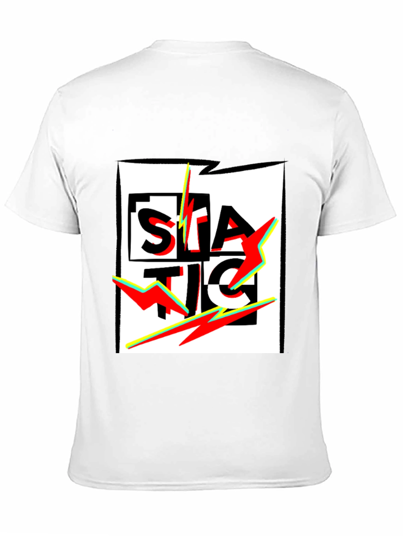 Static Graphic Black T-Shirt