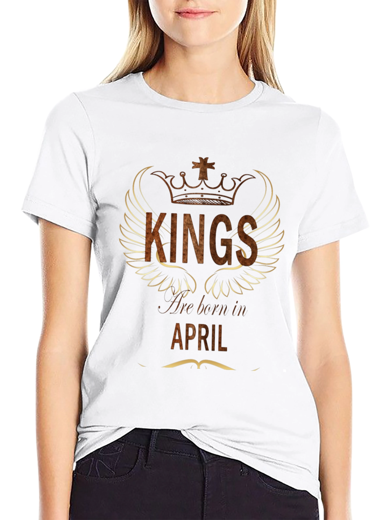 Kings are Born in April T-Shirt