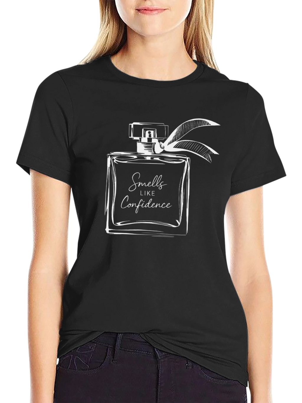 Smells Like Confidence Black Graphic Tee