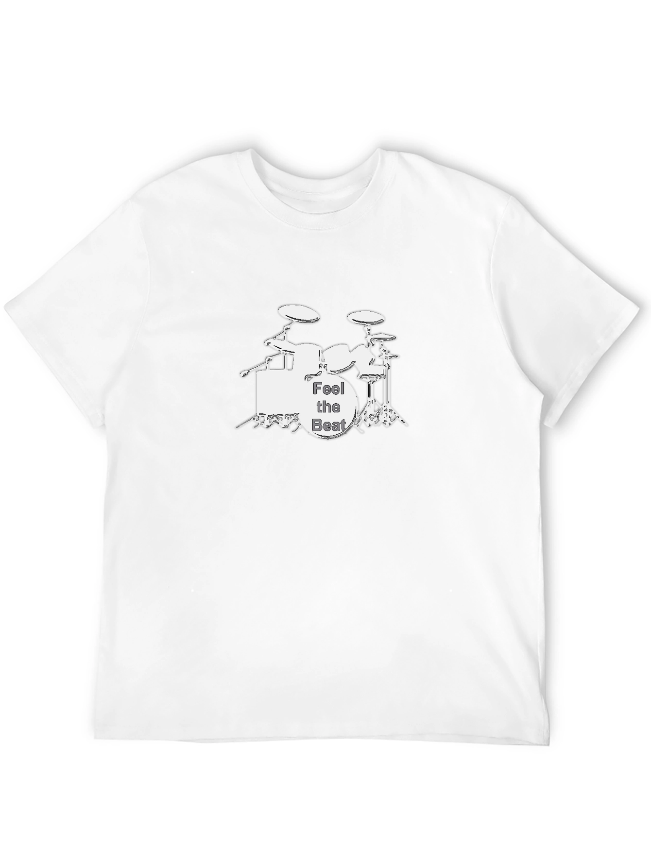 Feel the Beat Drum Kit Black Graphic Tee