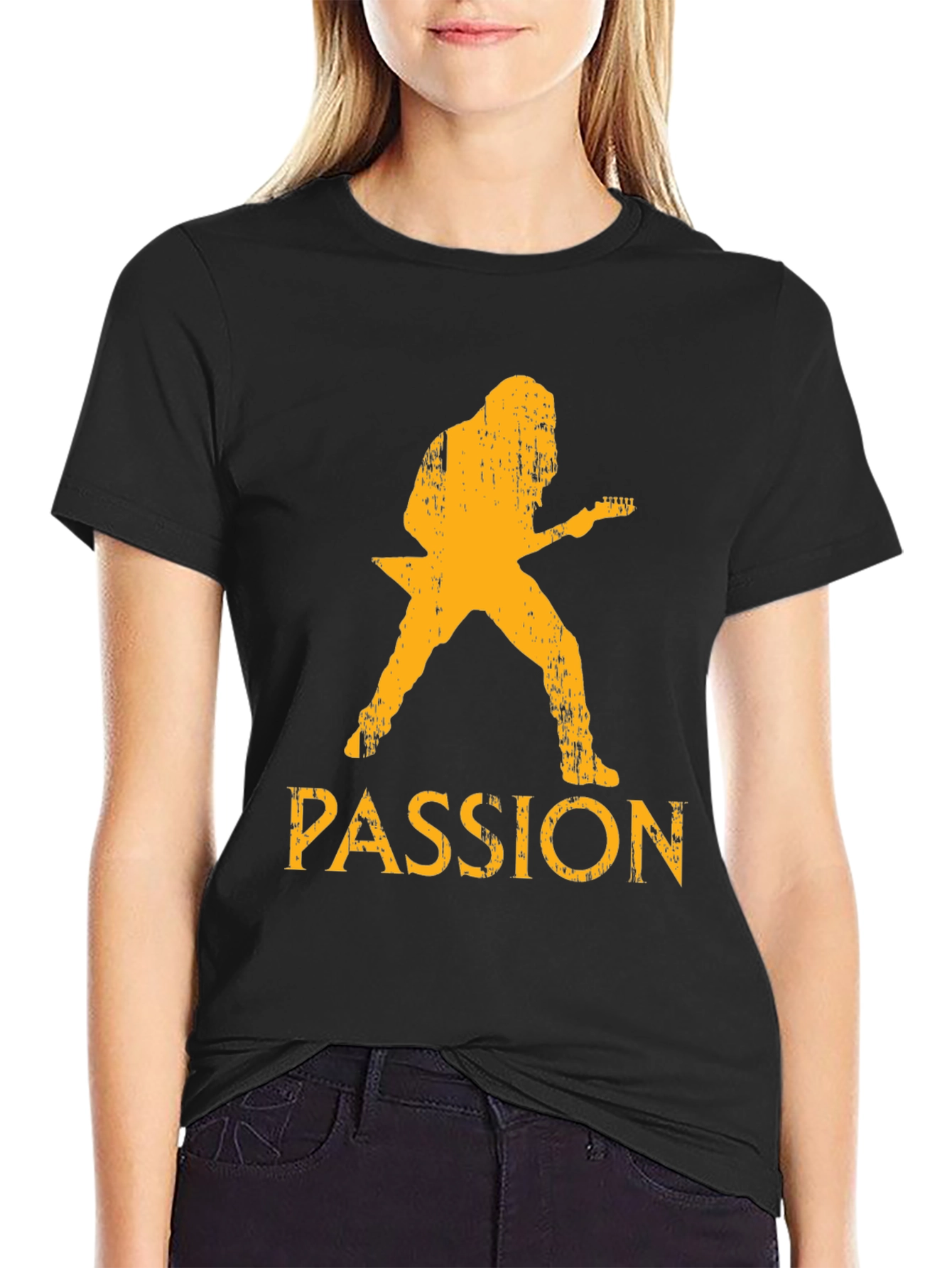 Passion Guitarist Black T-Shirt