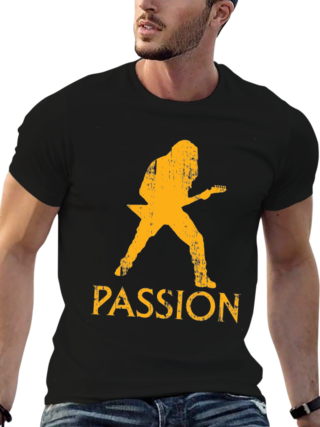 Passion Guitarist Black T-Shirt