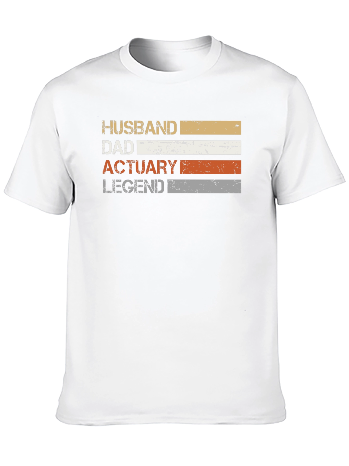 Husband Dad Actuary Legend Graphic T-Shirt