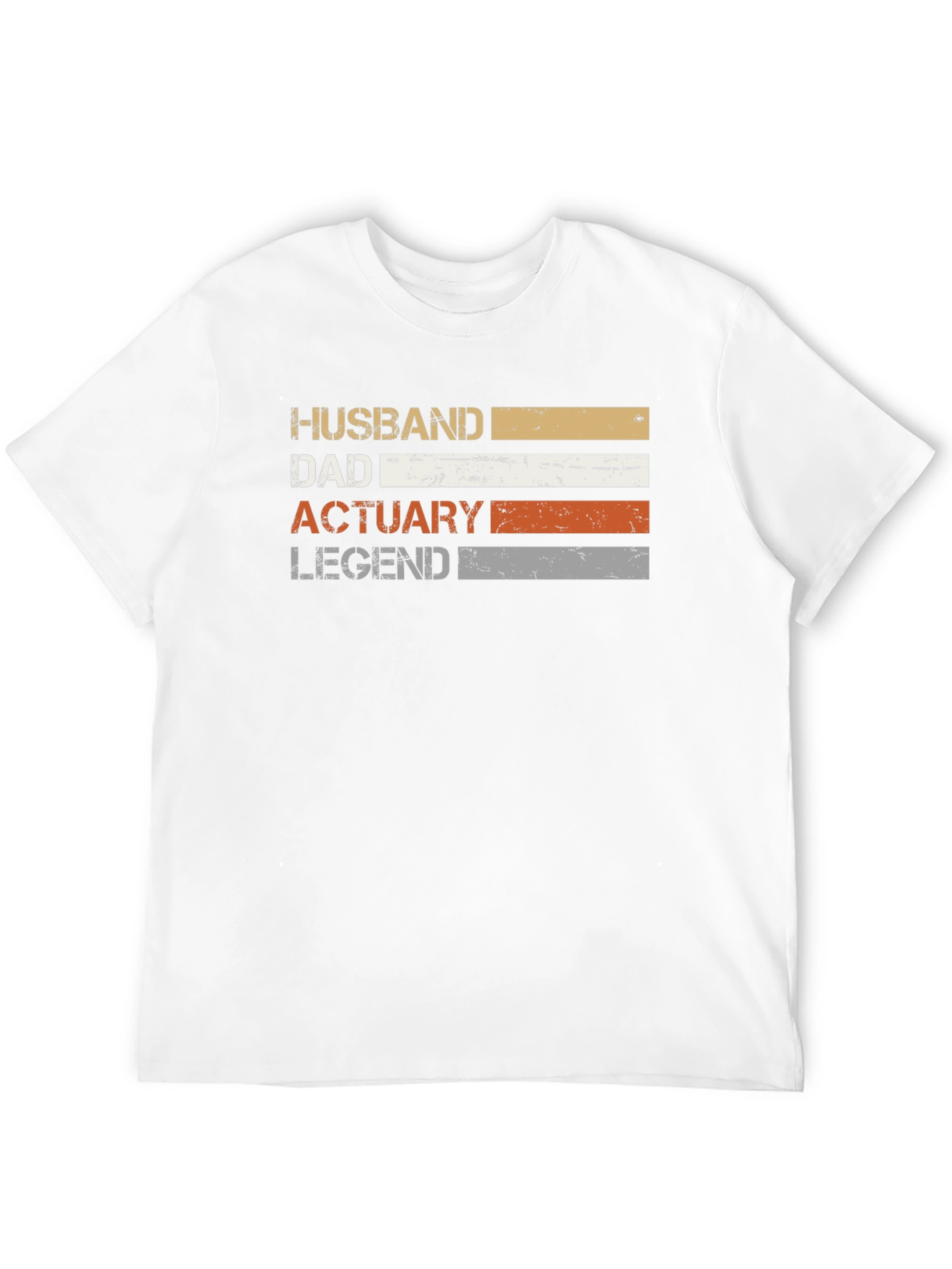 Husband Dad Actuary Legend Graphic T-Shirt
