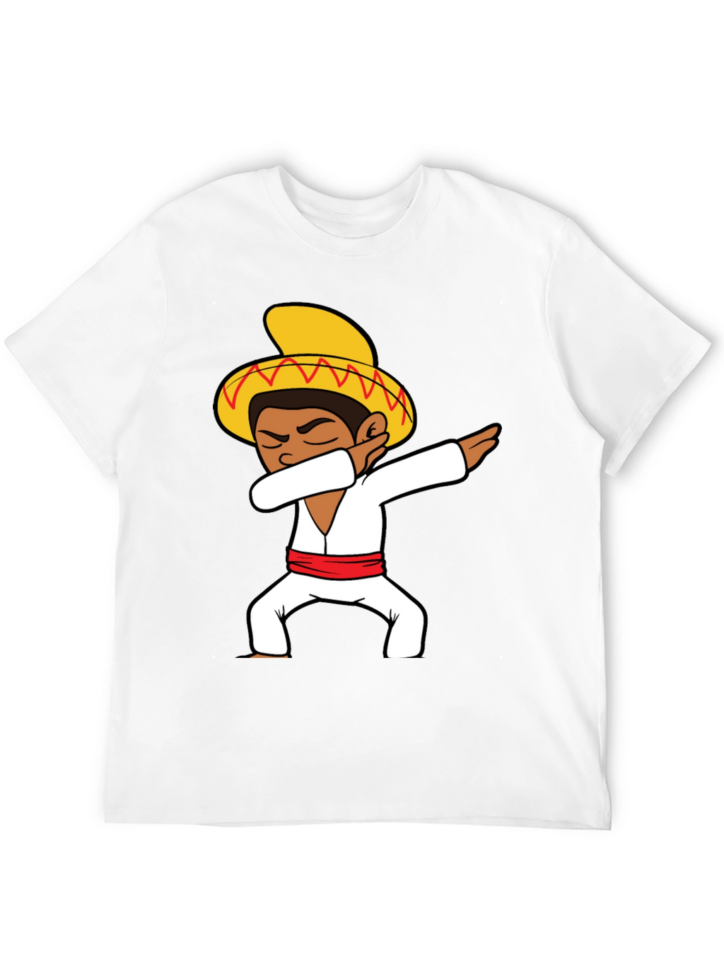 Dabbing Sombrero Graphic T-Shirt