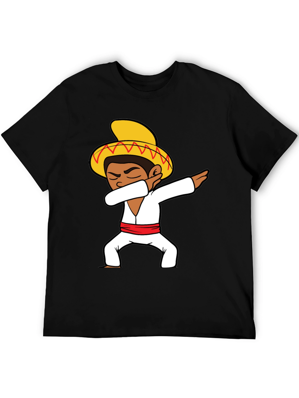 Dabbing Sombrero Graphic T-Shirt