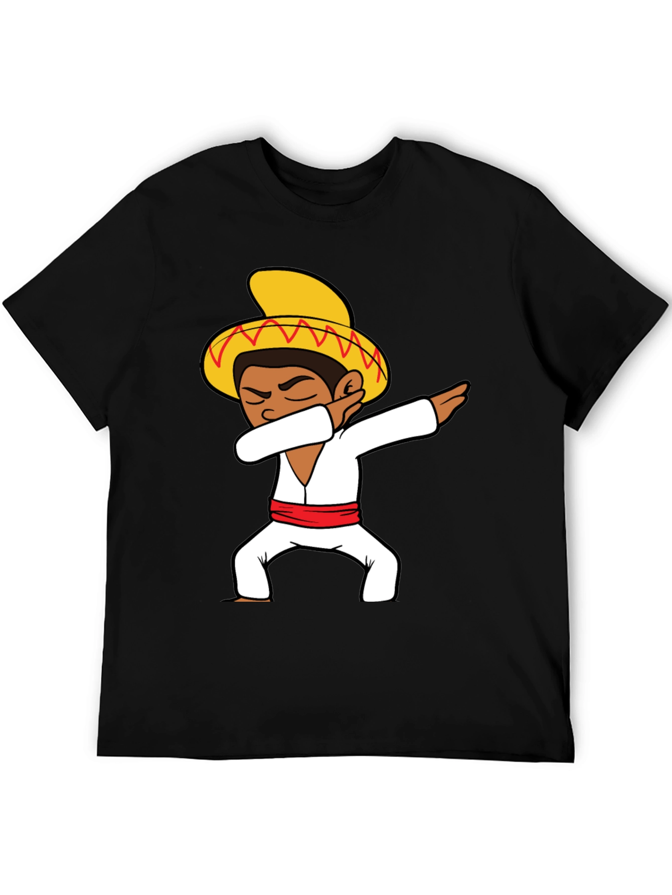 Dabbing Sombrero Graphic T-Shirt