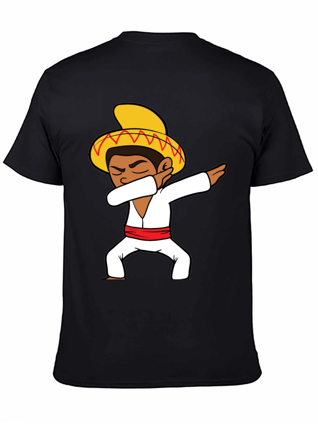 Dabbing Sombrero Graphic T-Shirt